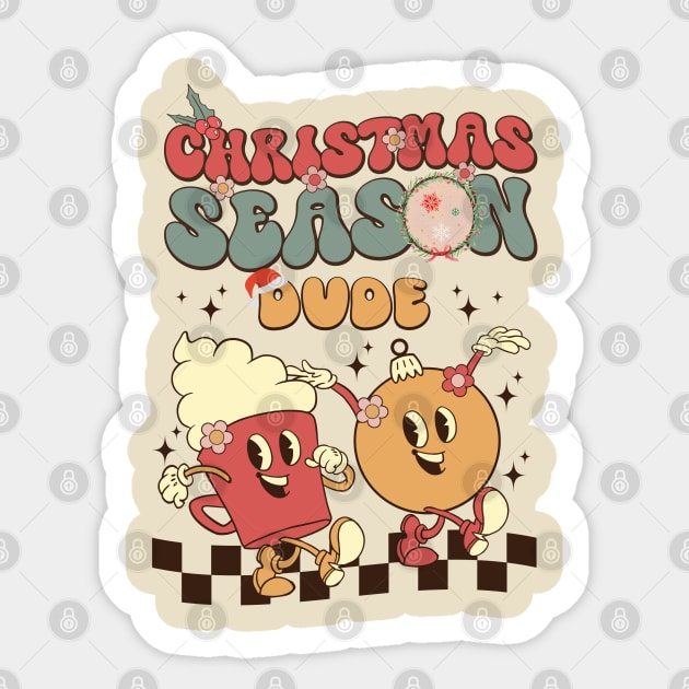 Christmas Season Dude Sticker by WondersByMel